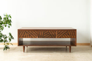 SLW Coffee Table - modern walnut coffee table