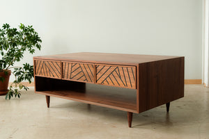 SLW Coffee Table - modern walnut coffee table