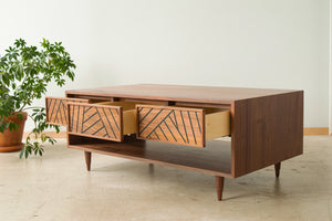 SLW Coffee Table - modern walnut coffee table