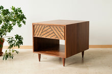 Load image into Gallery viewer, SLW Side Table - modern walnut side table &amp; nightstand