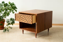 Load image into Gallery viewer, SLW Side Table - modern walnut side table &amp; nightstand