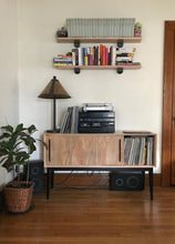 Load image into Gallery viewer, Record Cabinet | sliding door sideboard