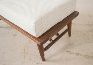 Danish Modern Footstools | walnut ottomans