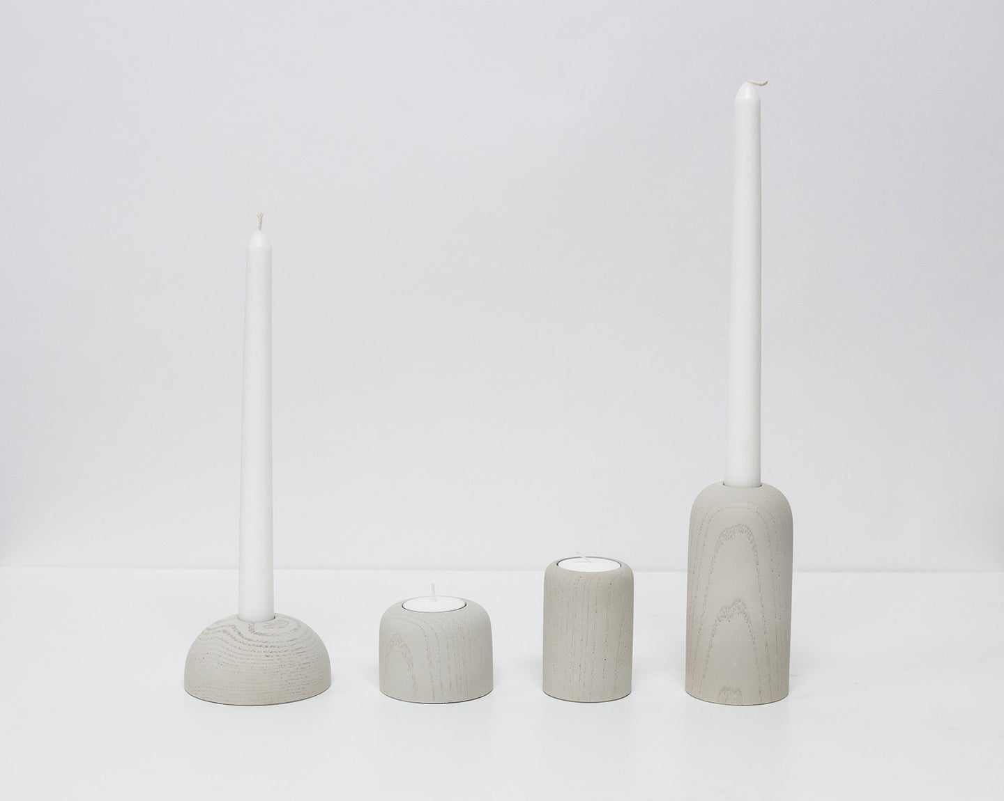 Cast Concrete Candle Holders