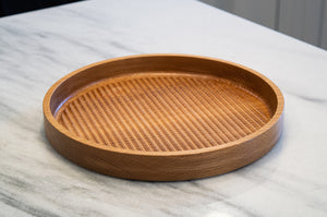 Fluted Tray | round serving tray