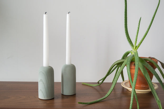 Cast Concrete Candle Holders