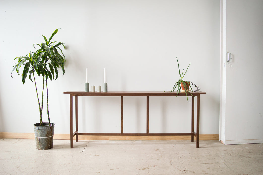 Minimalist Sofa Table | solid wood entry hallway table