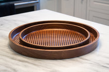 Load image into Gallery viewer, Fluted Tray | round serving tray