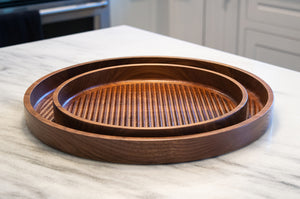 Fluted Tray | round serving tray